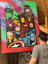 Load image into Gallery viewer, "THE AVENGERS" - Original Painting by Matt Szczur (36x48)