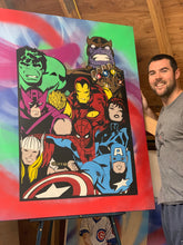 Load image into Gallery viewer, "THE AVENGERS" - Original Painting by Matt Szczur (36x48)