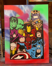 Load image into Gallery viewer, "THE AVENGERS" - Original Painting by Matt Szczur (36x48)