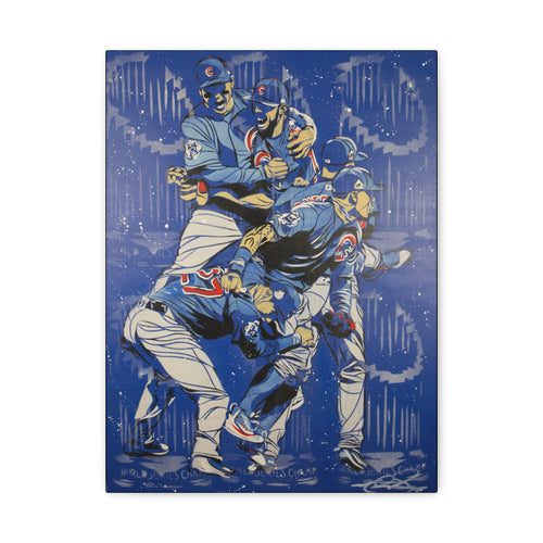 2016 Chicago Cubs World Series Canvas Print by Matt Szczurㅤ
