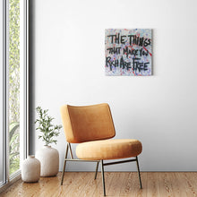 Load image into Gallery viewer, &quot;THE THINGS THAT MAKE YOU RICH ARE FREE&quot; - Canvas Print by Matt Szczur (Multiple Sizes Available)