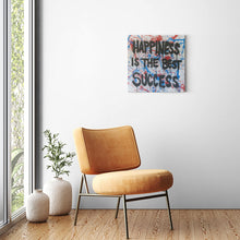 Load image into Gallery viewer, &quot;HAPPINESS IS THE BEST SUCCESS&quot; - Canvas Print by Matt Szczur (Multiple Sizes Available)